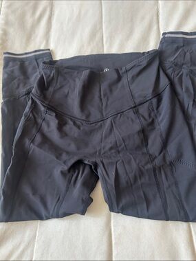lululemon athletica Black High-Rise Crop  Workout Leggings
